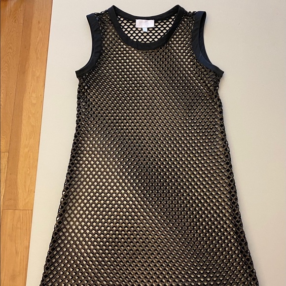 Alexis small dress black gold stretch summer mesh - Picture 6 of 6